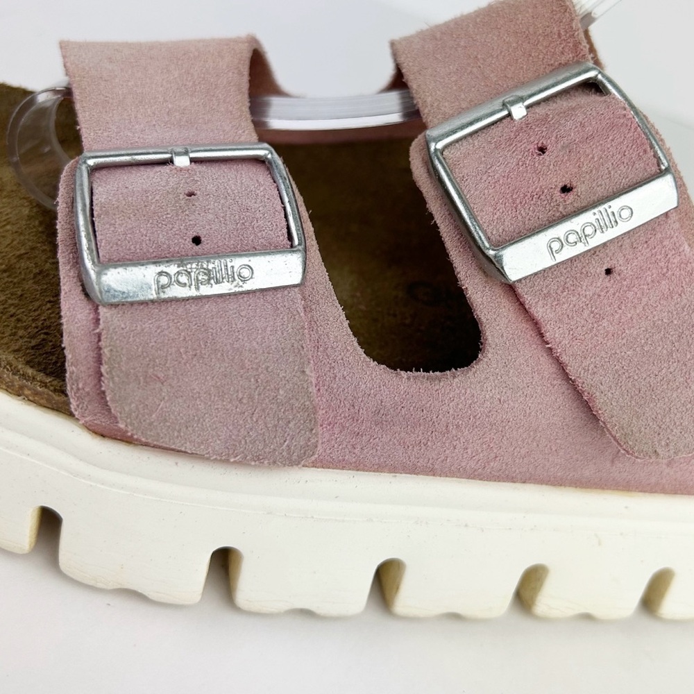 Birkenstock Papillio Arizona Platform Suede Leather Sandal EU 39 US 8 - Picture 11 of 14